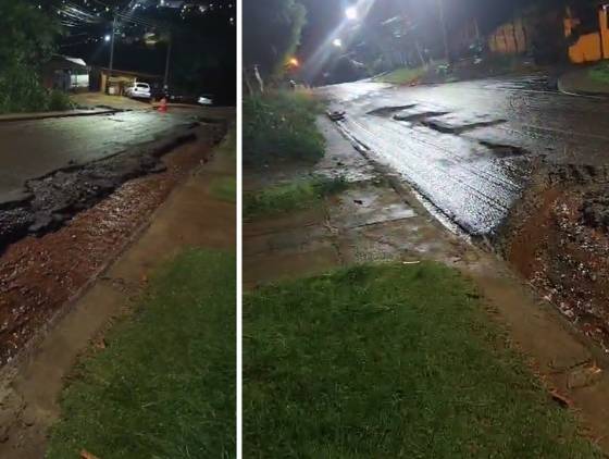 Chuva agrava a situação da Rua Sócrates e aumenta as "dores de cabeça" dos moradores