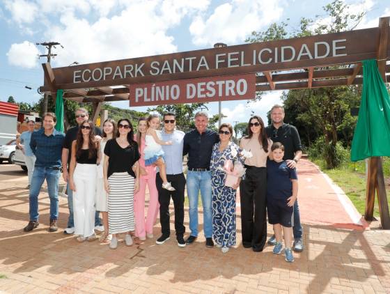 Ecopark Sabta Felicidade passa a se chamar "Plínio Destro" em homenagem ao empresário Cascavelense