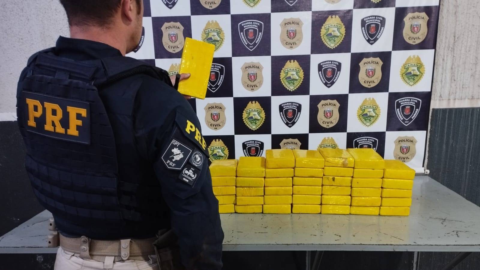 PRF realiza apreensão de cocaína em Maringá: Condutor é preso em flagrante