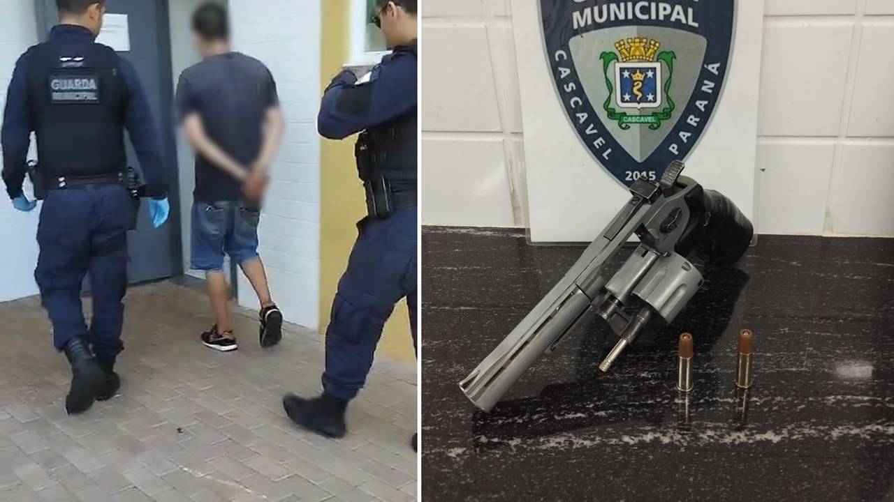 Guarda Municipal age rápido e detém suspeito de agressão com simulacro de arma de fogo