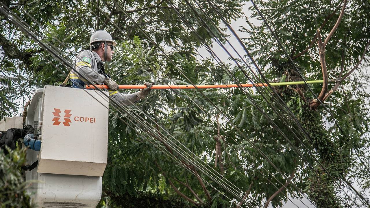 Copel se prepara para estação úmida com obras, manutenção da rede e reforço de equipes