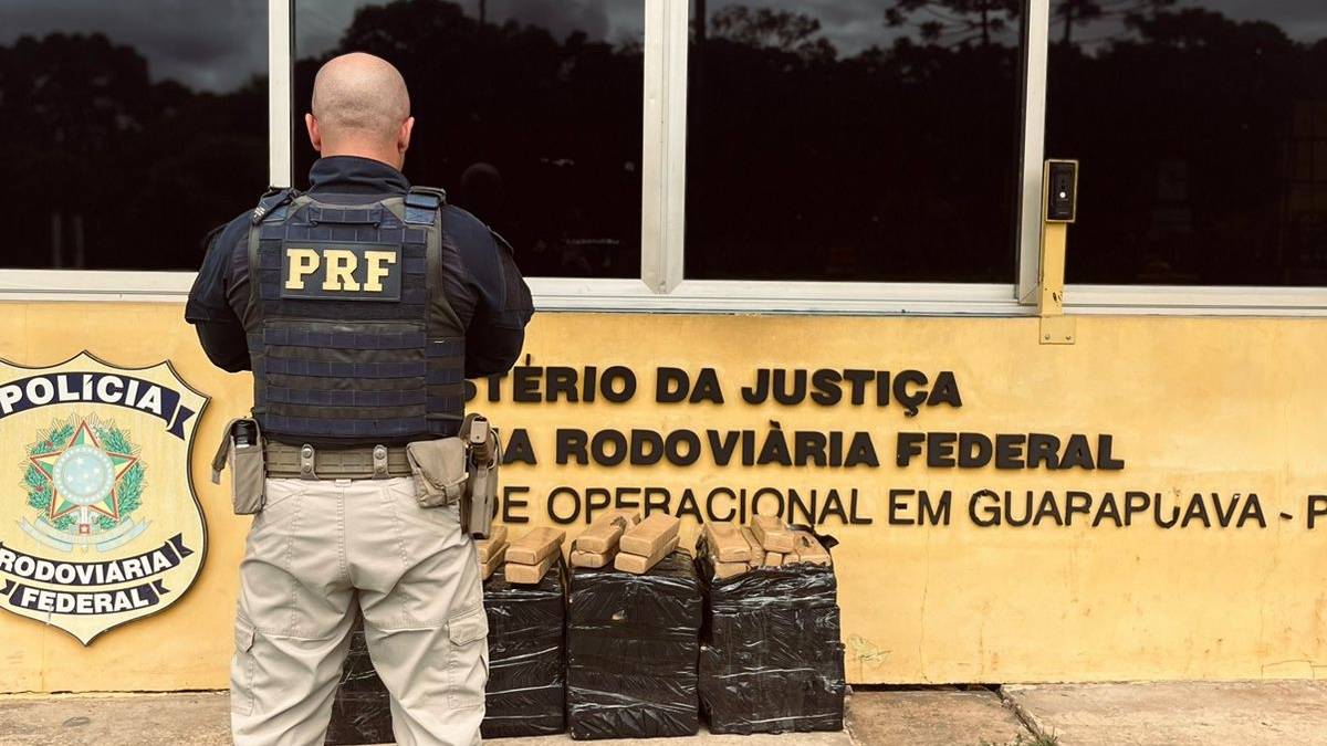 Cascavelense é detido pela PRF com 150kg de maconha na BR-277 em Guarapuava