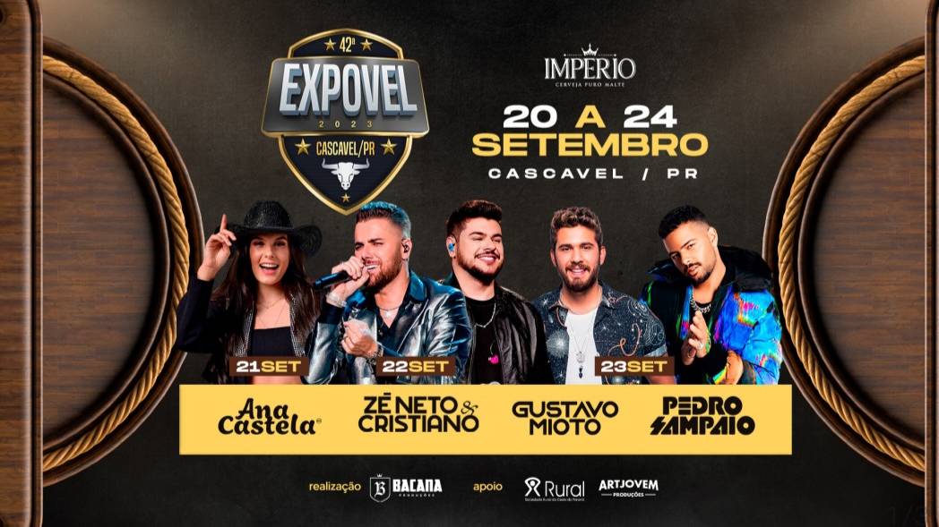 Expovel traz estrelas da música e abre oportunidades a empresas