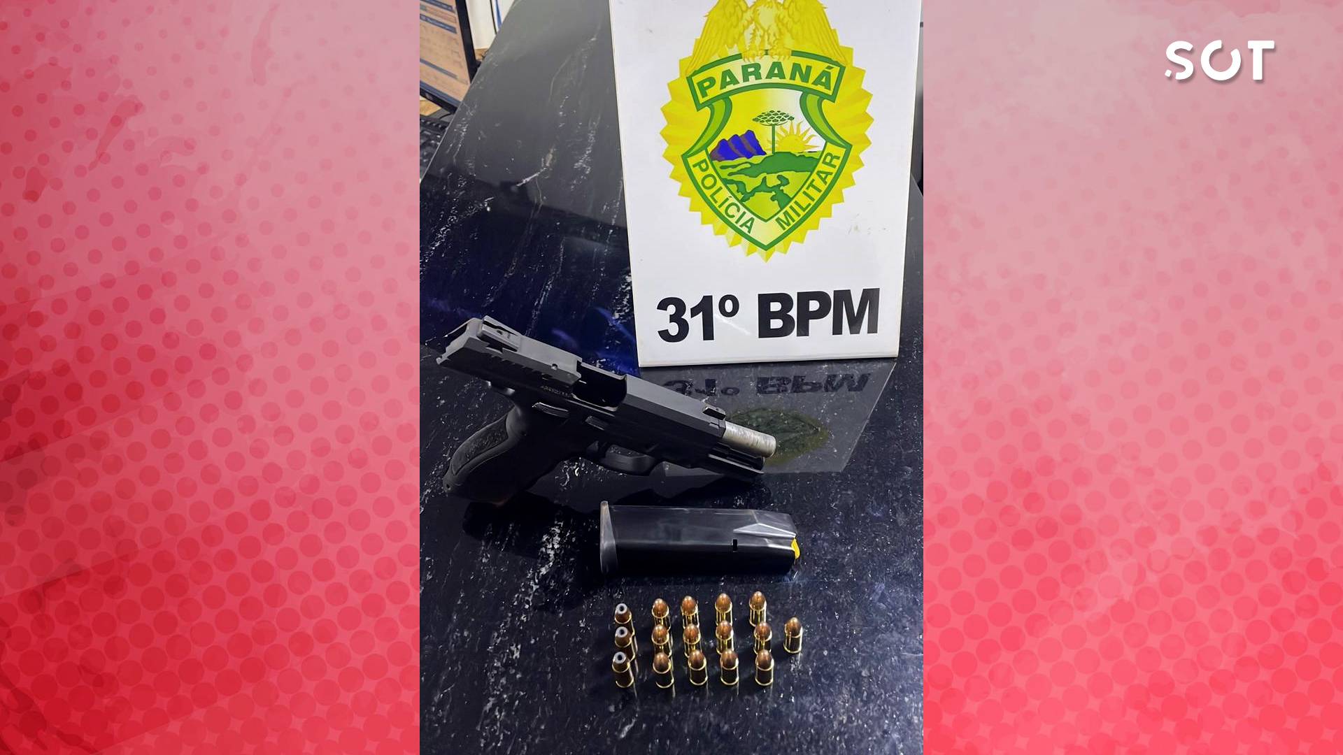 CAC: Homem é detido em bar de Corbélia com pistola carregada após ameaças