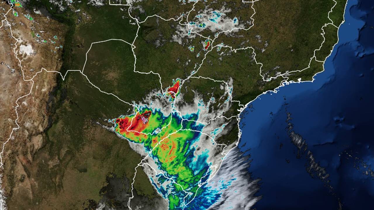 INMET emite alerta de tempestade com ventos intensos (60-100 km/h) em todo o Paraná