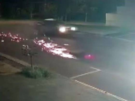 Vídeo mostra acidente fatal com motociclista na Região do Lago em Cascavel