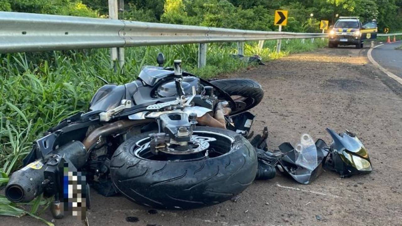 Motociclista morre em acidente na BR-163 entre Mercedes e Guaíra