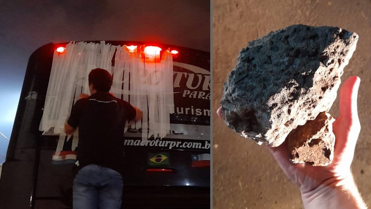 Ônibus do FC Cascavel é apedrejado na saída do estádio Estádio Willie Davids