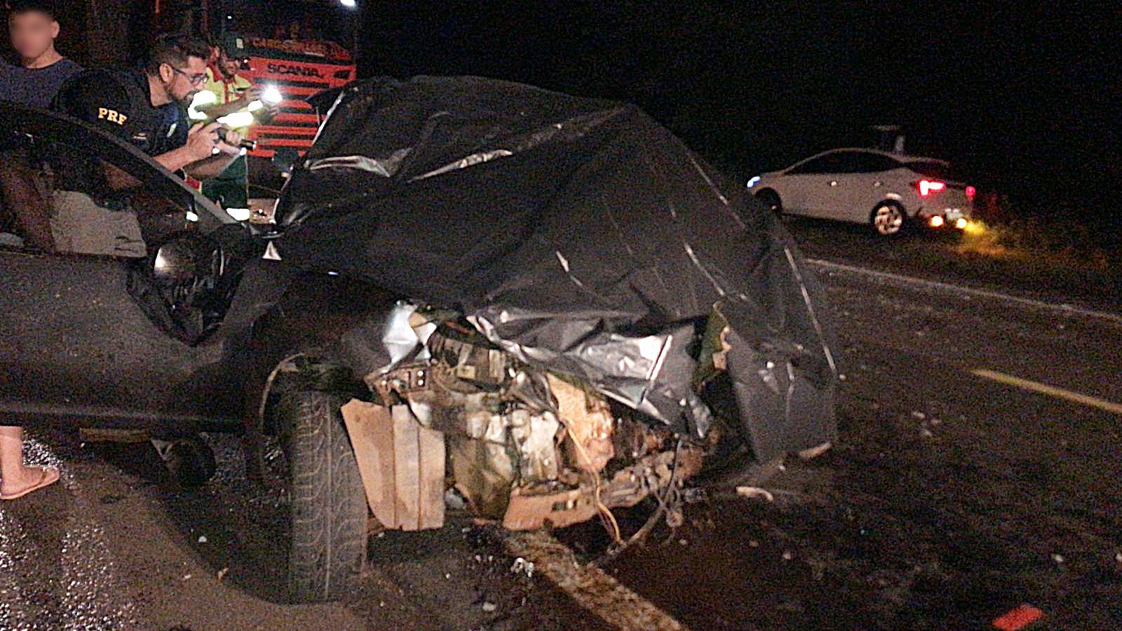 Grave acidente deixa três vítimas fatais, incluindo duas crianças na BR-277 em Laranjeiras do Sul