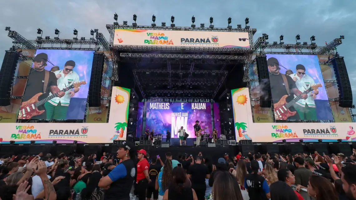 Shows do Verão Maior Paraná ultrapassam 800 mil pessoas e encantam artistas nacionais