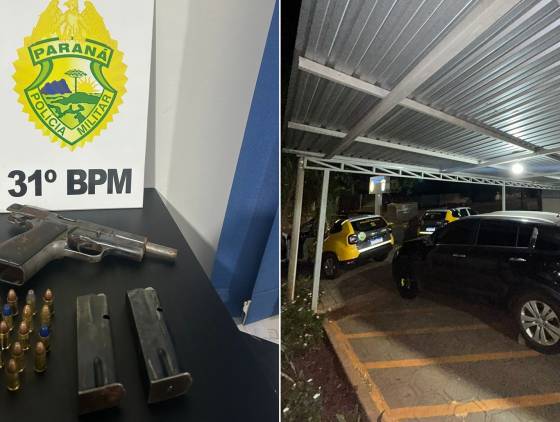 Fuga e disparo de arma de fogo marcam abordagem policial em Cafelândia