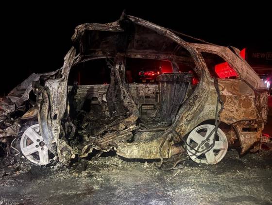 Duas pessoas morrem em grave acidente na BR-487; O condutor acabou morrendo carbonizado