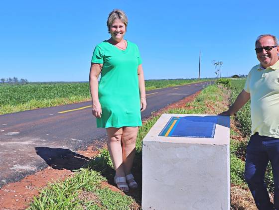 Itaipulândia entrega obras de pavimentação e recapeamento em rodovias municipais