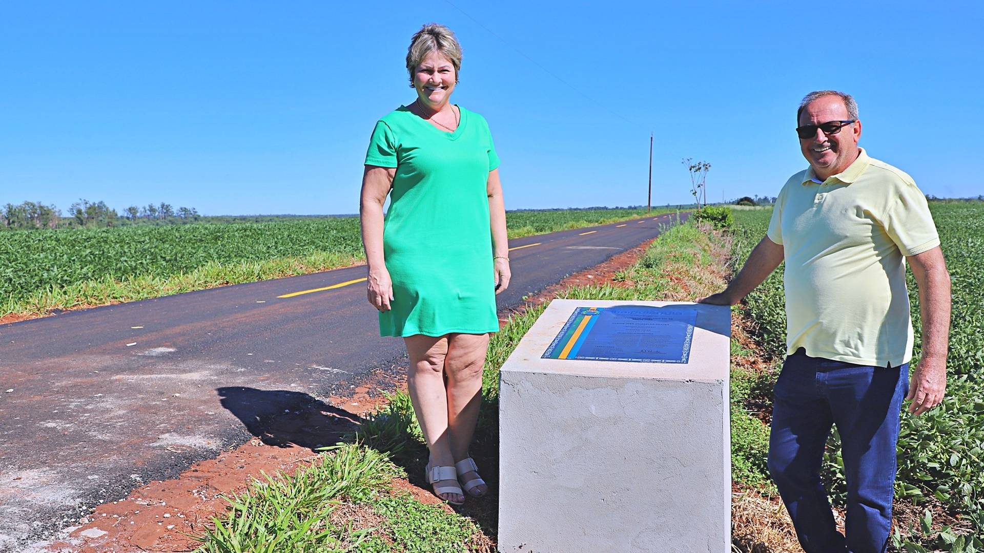 Itaipulândia entrega obras de pavimentação e recapeamento em rodovias municipais