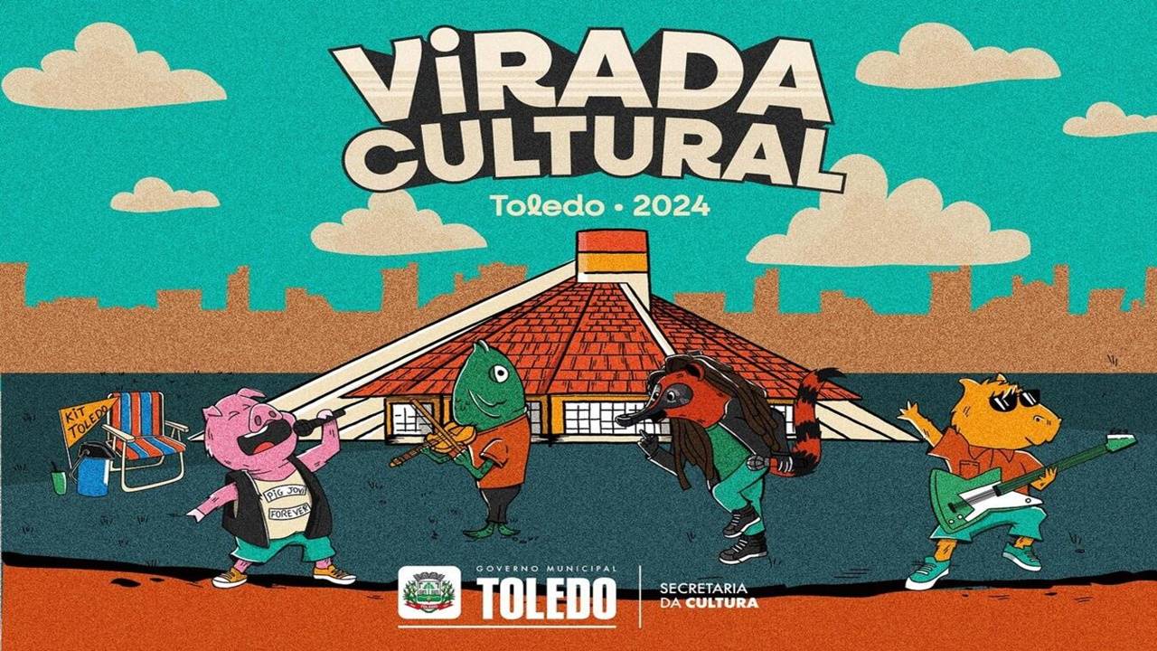 Programação da 13ª Virada Cultural de Toledo é divulgada pela Cultura