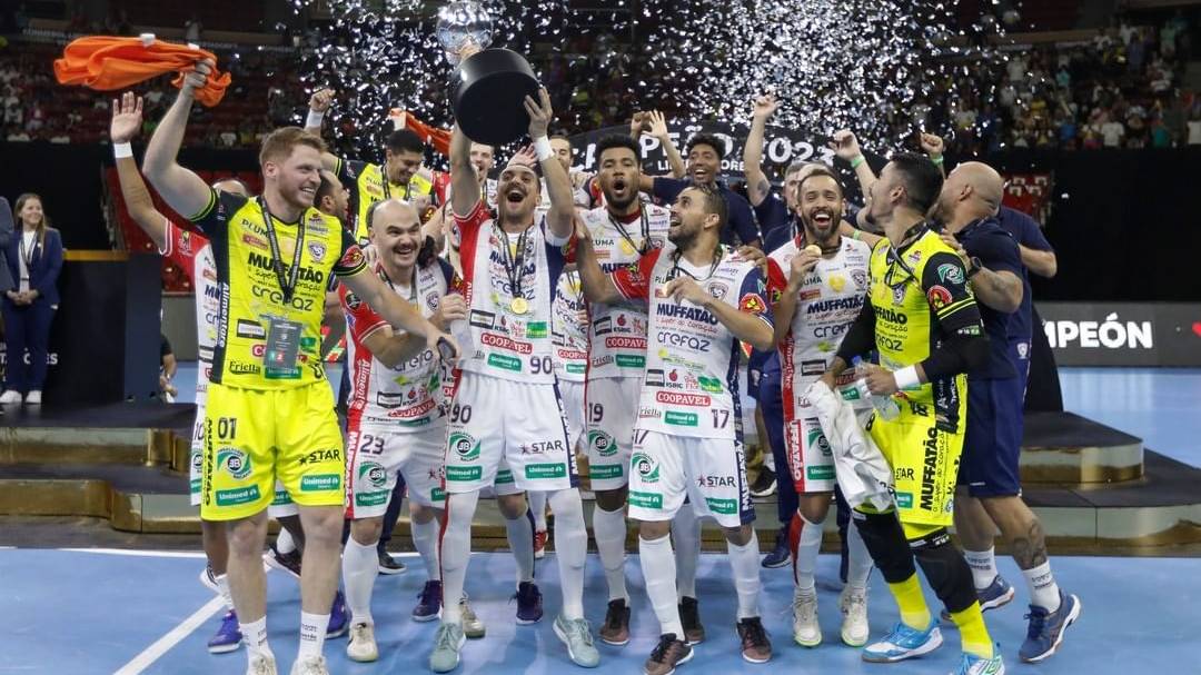 Cascavel Futsal conquista bicampeonato na Libertadores em partida emocionante contra o Joinville