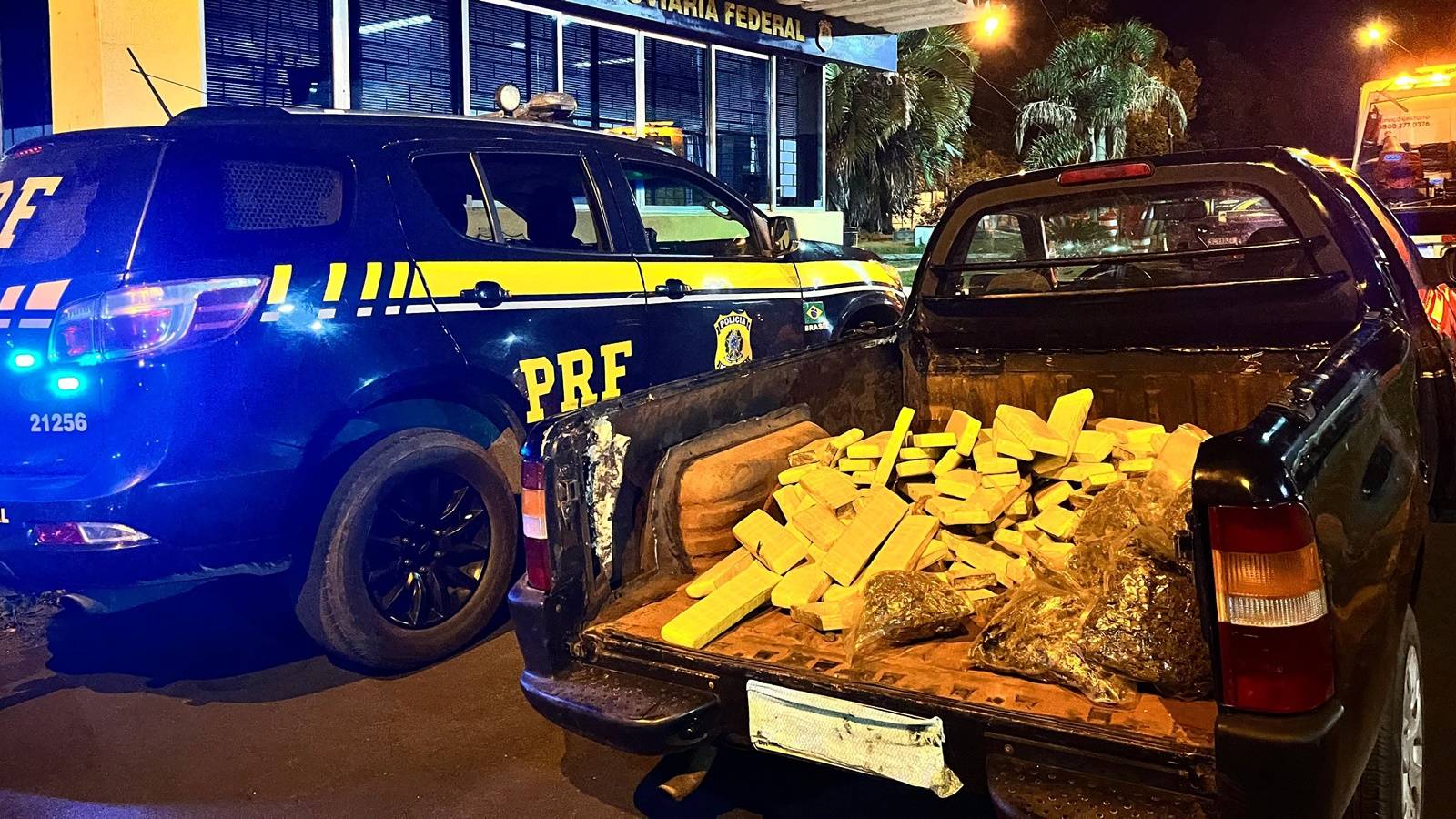 PRF apreende cerca de 100 Kg de maconha em Irati