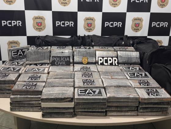 PCPR prende casal com 169 kg de cocaína em desdobramento de apreensão histórica no Paraná