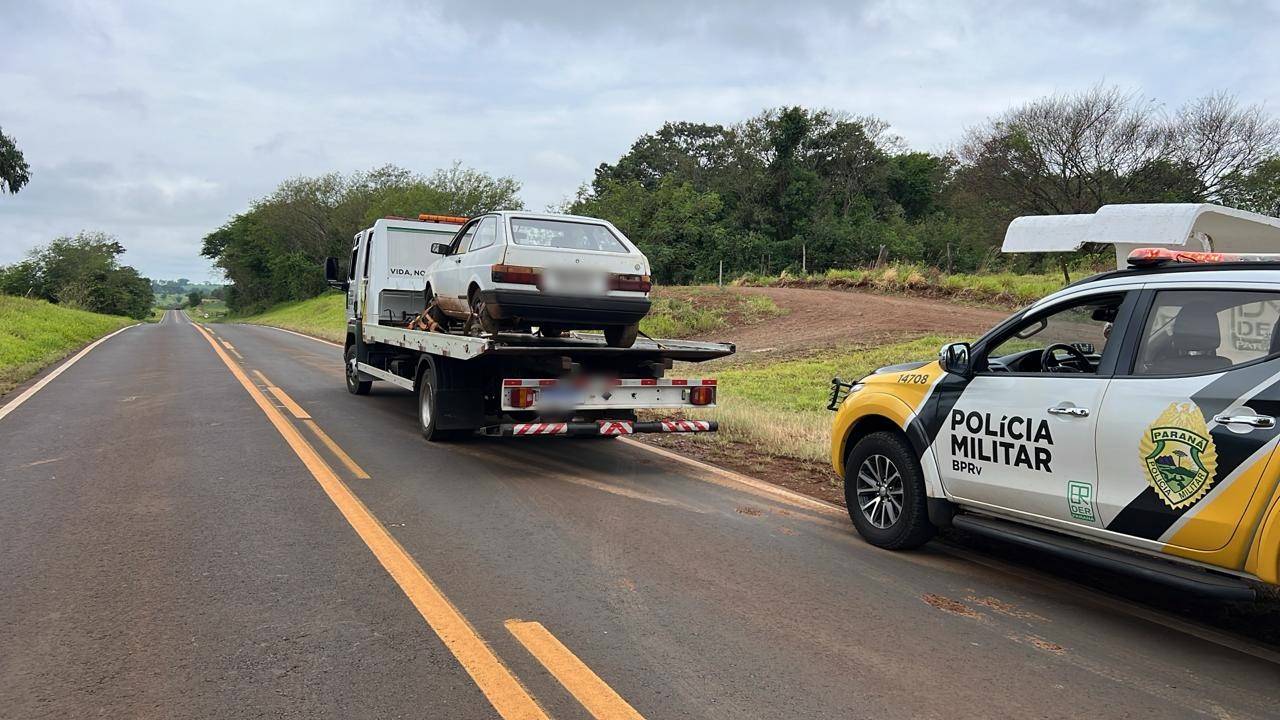 PRE apreende veículo com cigarros contrabandeados em Vera Cruz do Oeste