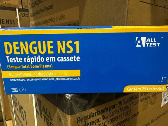 Paraná recebe 359,9 mil testes rápidos de dengue e Sesa organiza distribuição