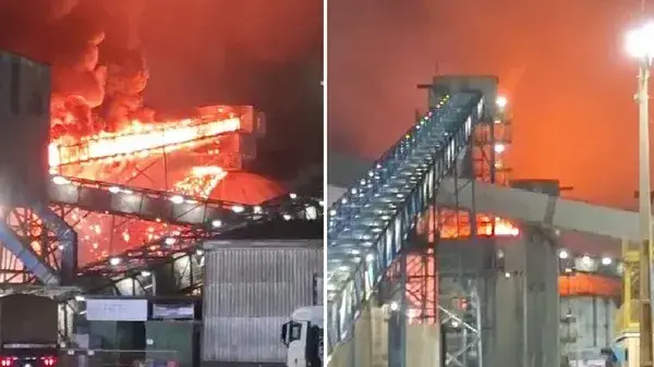 Incêndio atinge Terminal Ferroviário da Rumo em Rondonópolis (MT)