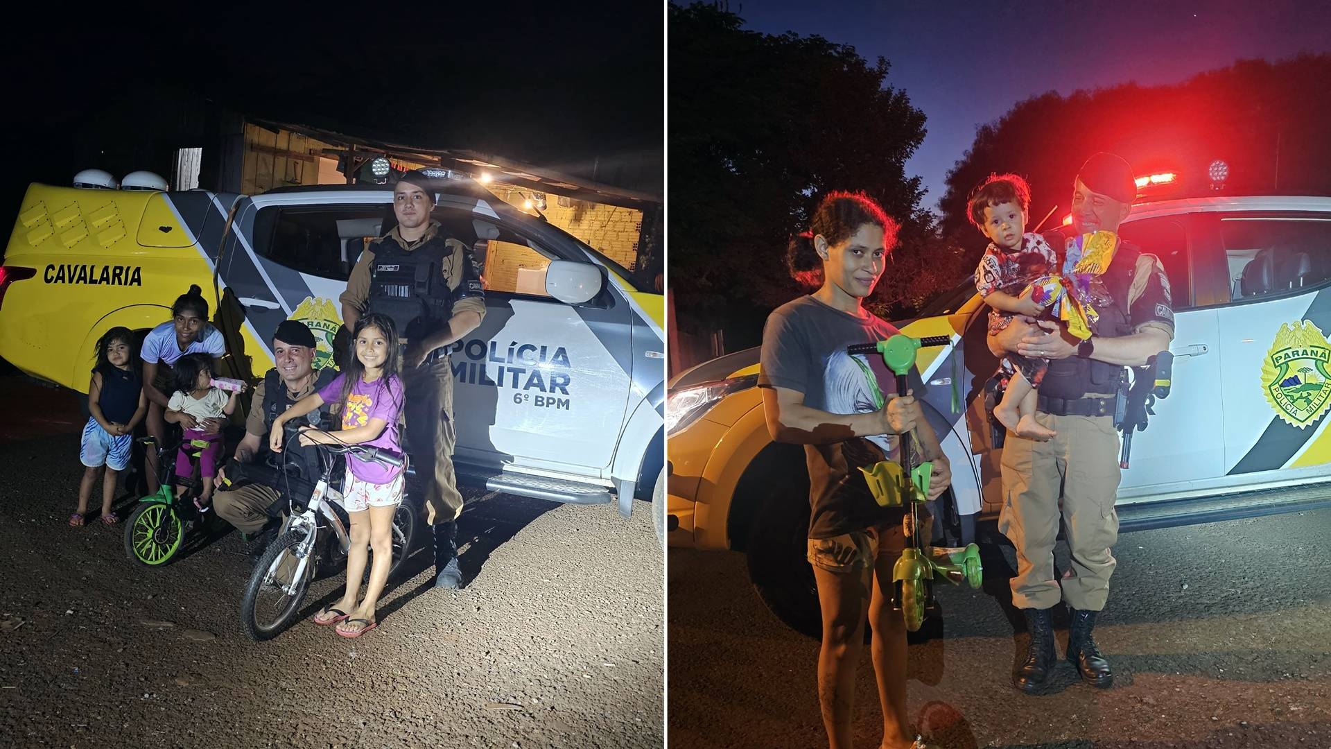 Polícia Militar promove ação social de páscoa para crianças em Cascavel