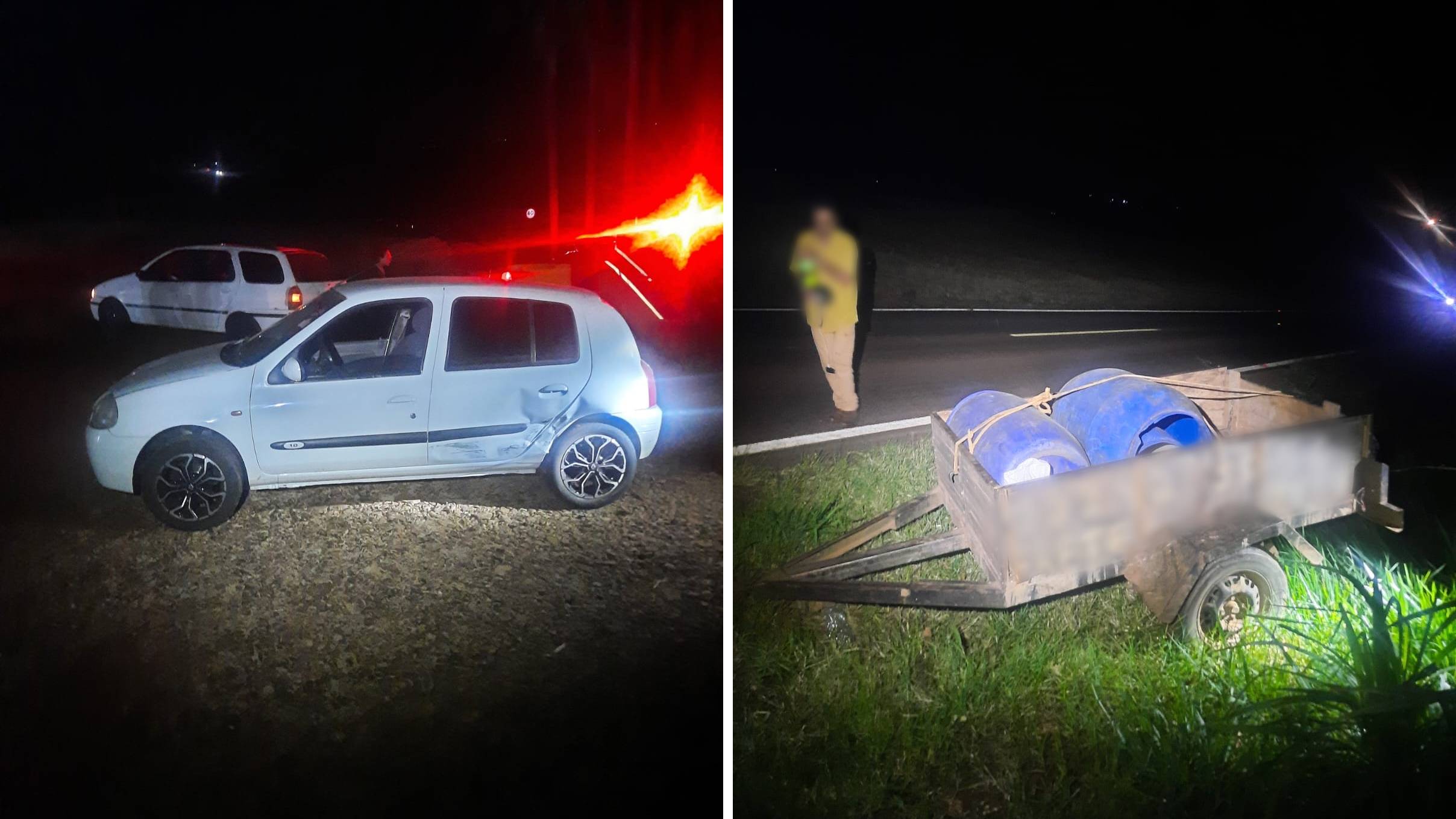 Grave acidente de trânsito deixa pedestre ferida na PR-317 em Ouro Verde do Oeste