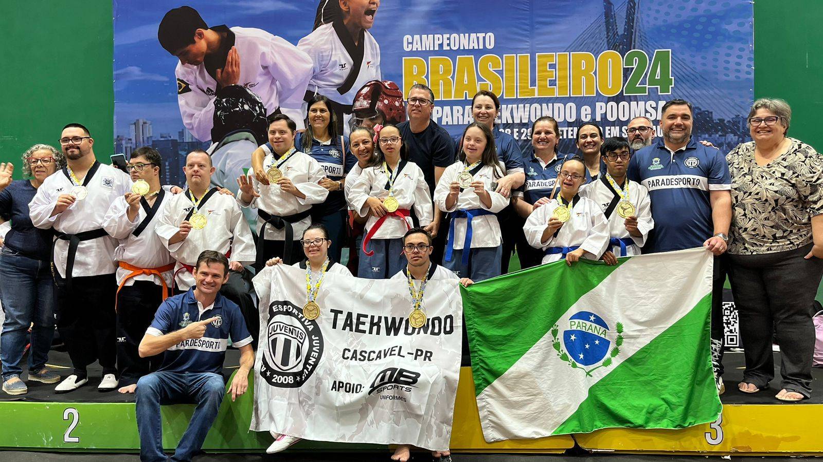 Juventus domina Parataekwondo e leva Paraná ao topo do pódio nacional