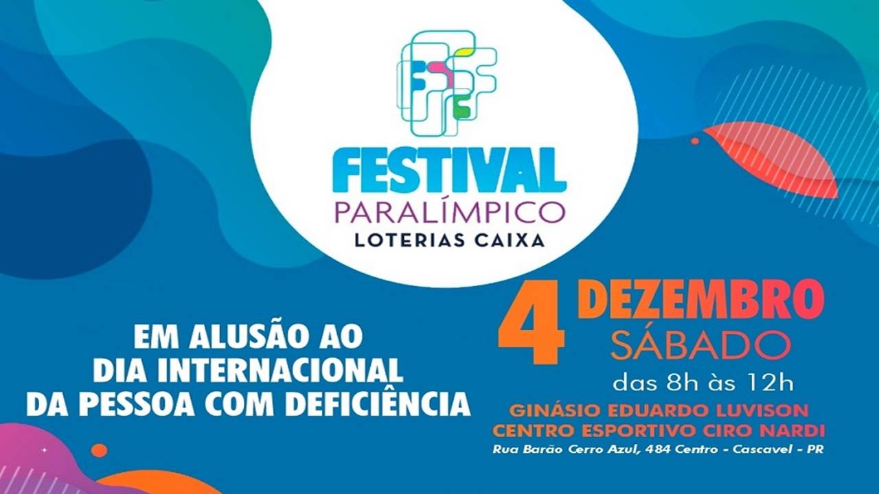 Cascavel recebe o Festival Paralímpico Brasileiro