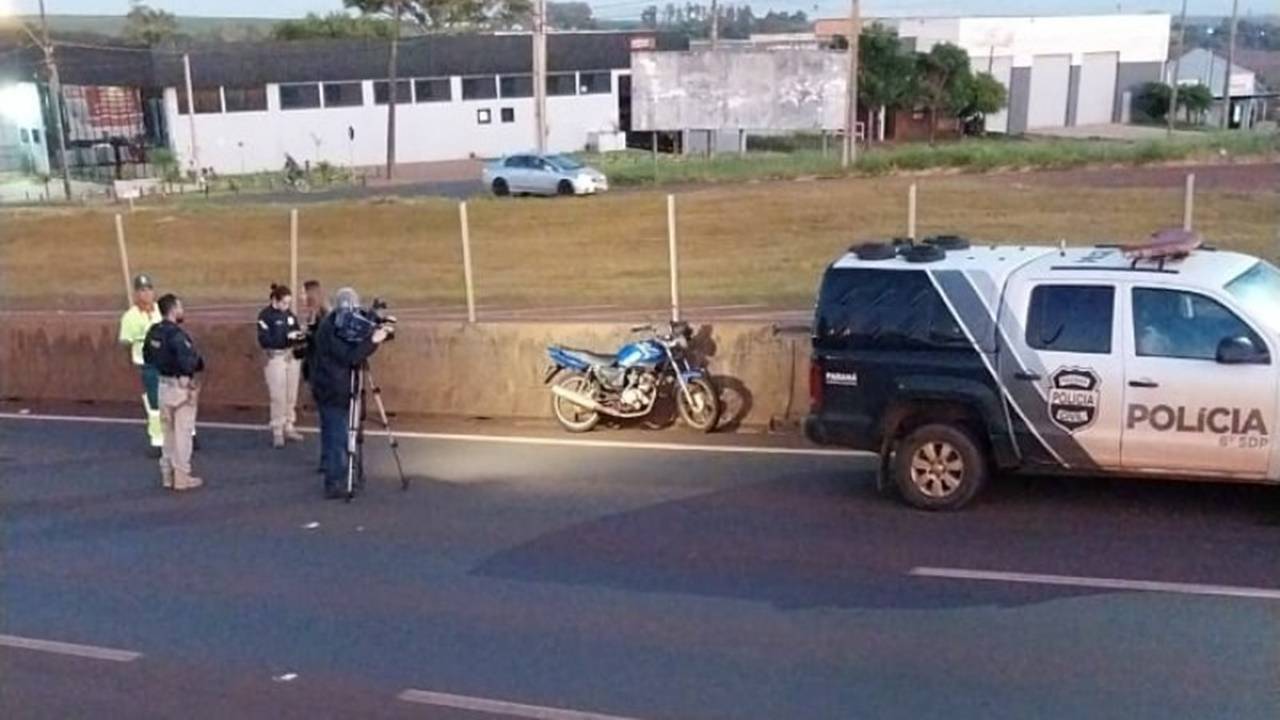 Jovem morre em acidente de moto na BR 277 em Medianeira